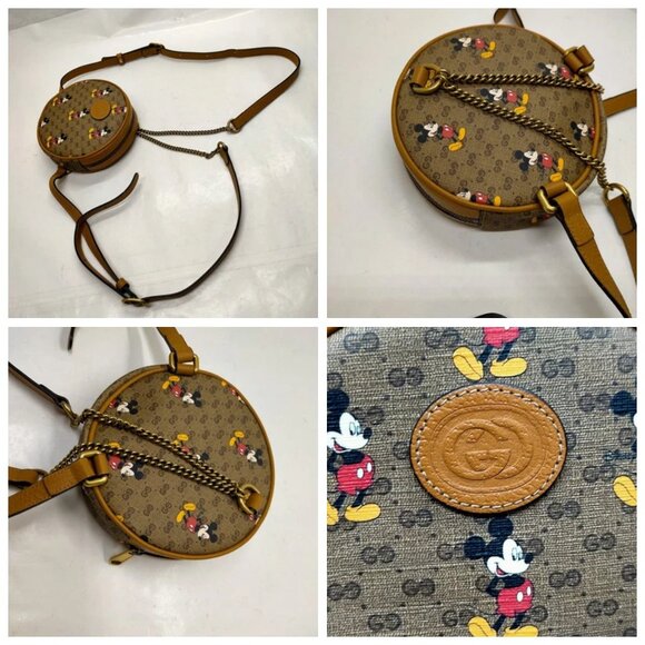 Gucci BackPack Bag Brown PVC 810-080725 - Picture 7 of 13